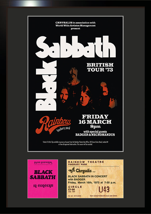 BLACK SABBATH Rainbow Theatre London 1973
