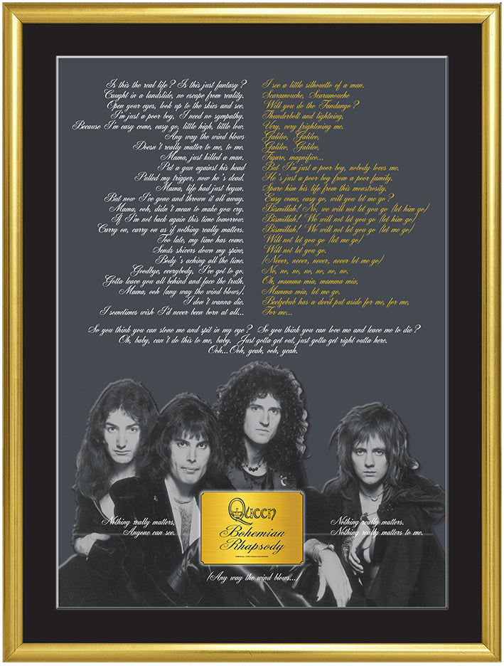 QUEEN Bohemian Rhapsody Lyrics